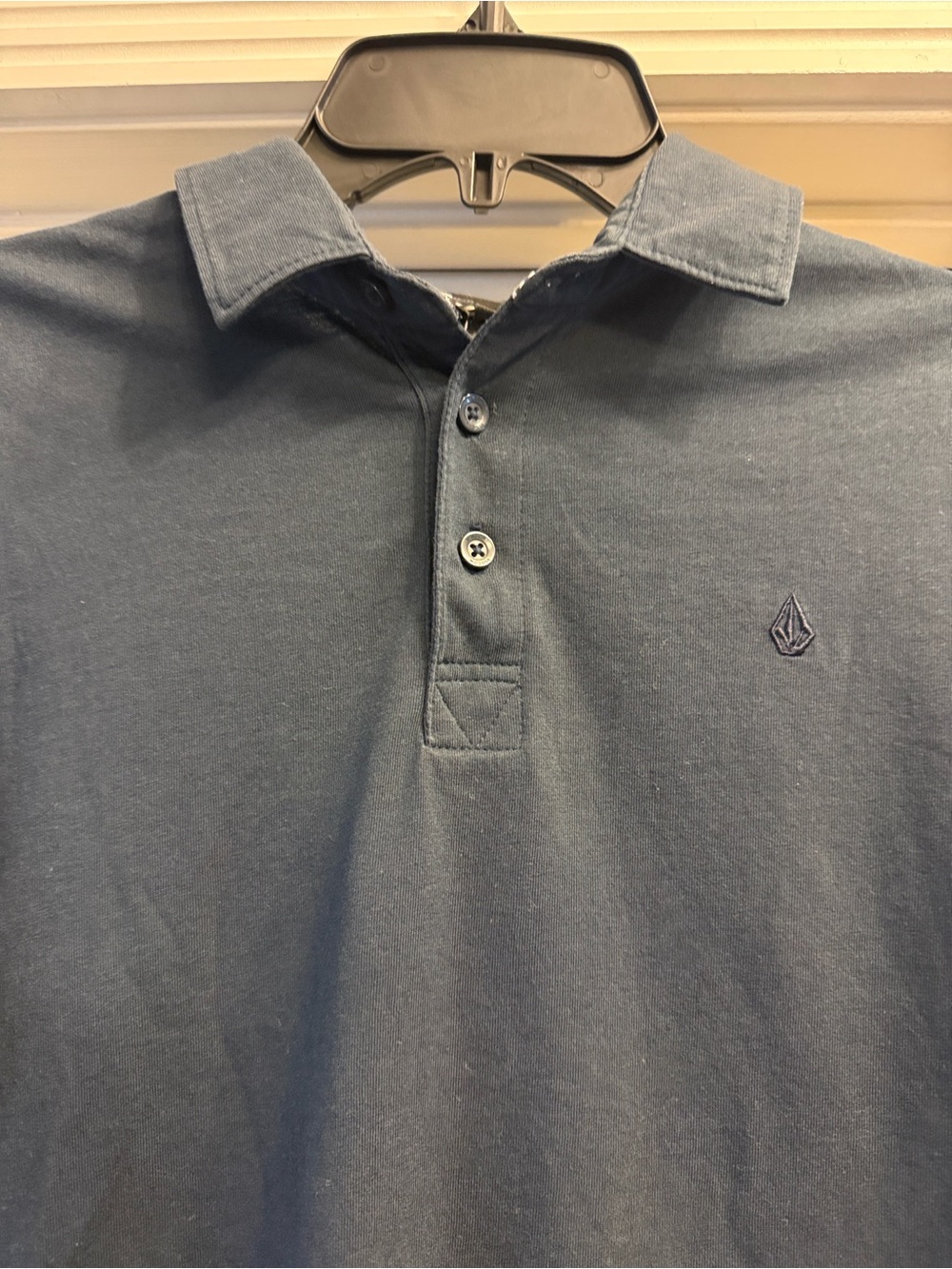 Volcom Men's Navy Blue Polo Shirt - Classic Short Sleeve